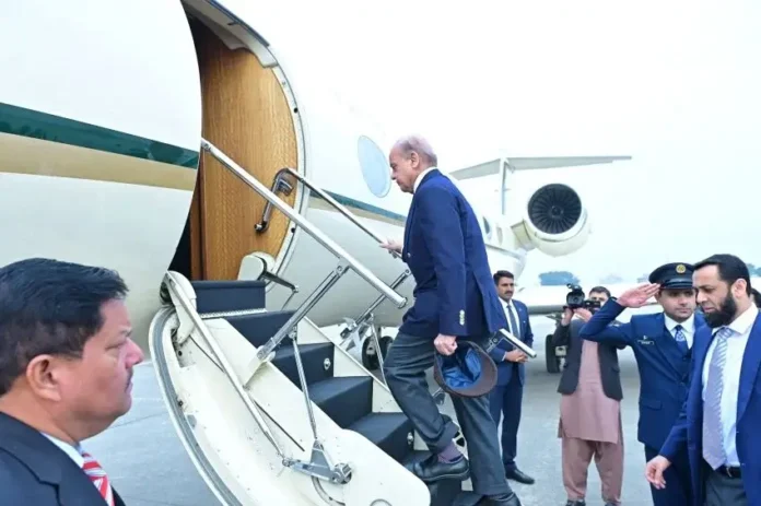 Prime Minister Shehbaz Sharif attends D-8 Summit in Cairo, emphasizing youth empowerment and economic innovation.